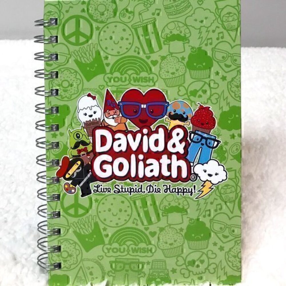 ☀️2/$14☀️David & Goliath Spiral Bound Lined Journal